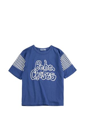 blue cotton t-shirt BOBO CHOSES KIDS | B126AC138.